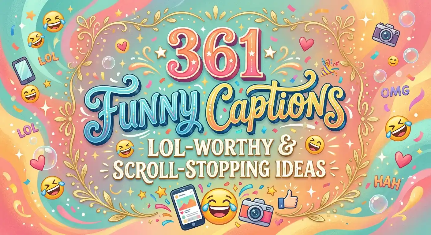 361 Funny Captions: LOL-Worthy & Scroll-Stopping Ideas