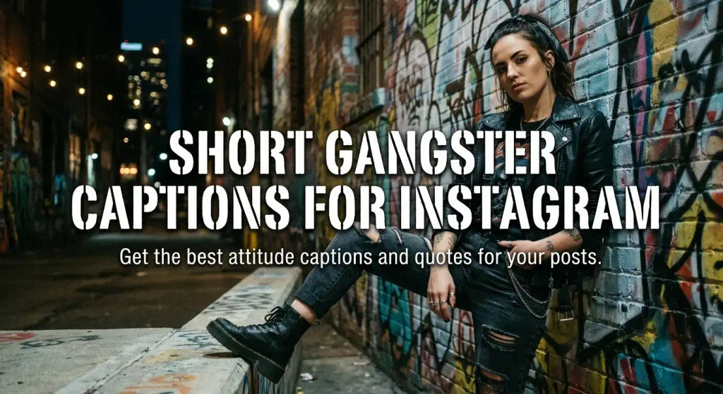 Short Gangster Captions for Instagram