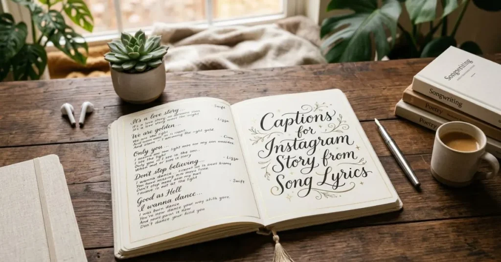 Captions for Instagram Story from Song Lyrics