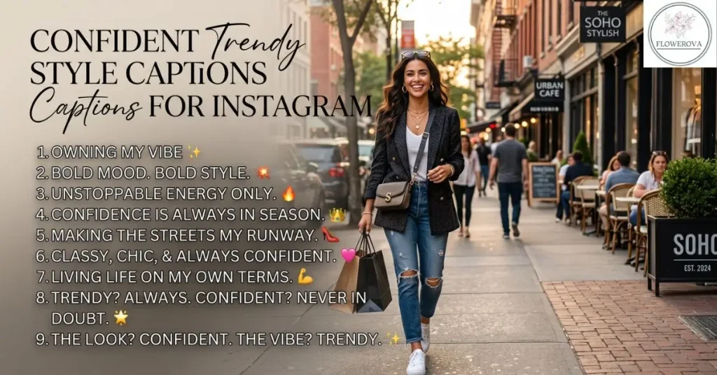 Confident Trendy Style Captions for Instagram