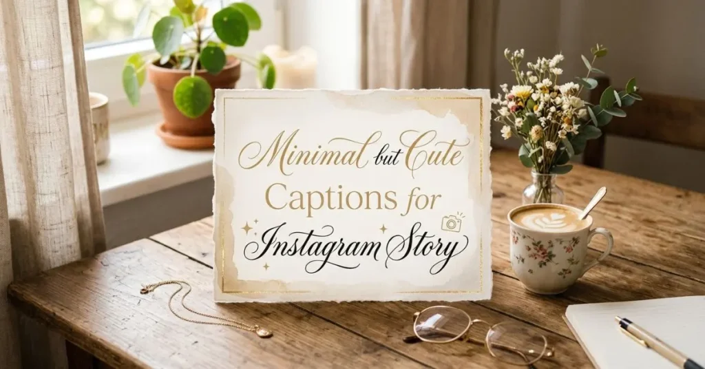 Minimal but Cute Captions for Instagram Story