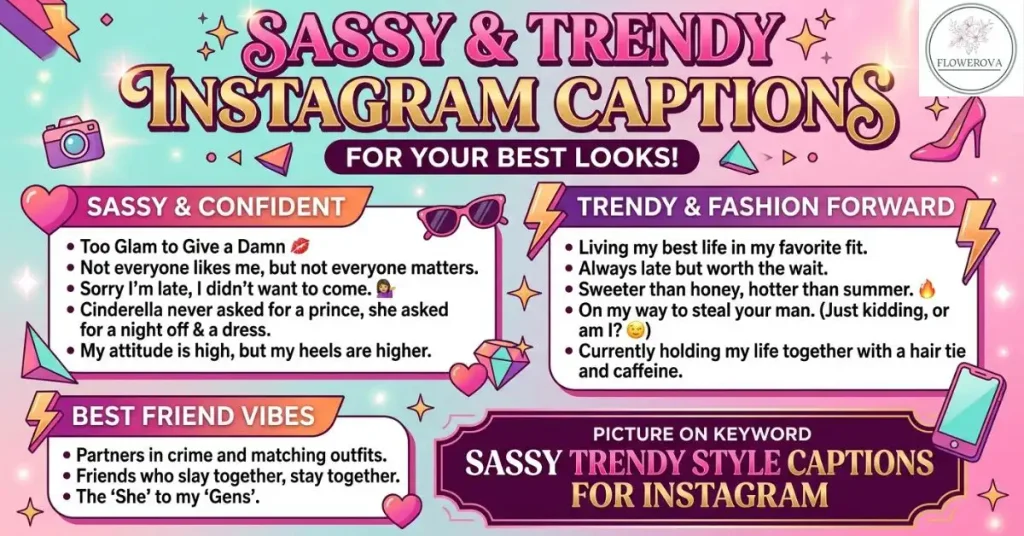 Sassy Trendy Style Captions for Instagram