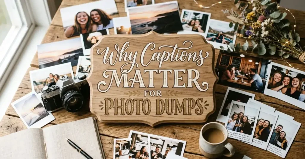 Why Captions Matter for Photo Dumps