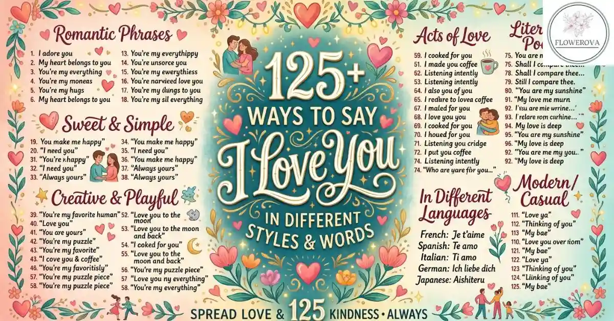 125+ Ways to Say I Love You in Different Styles & Words